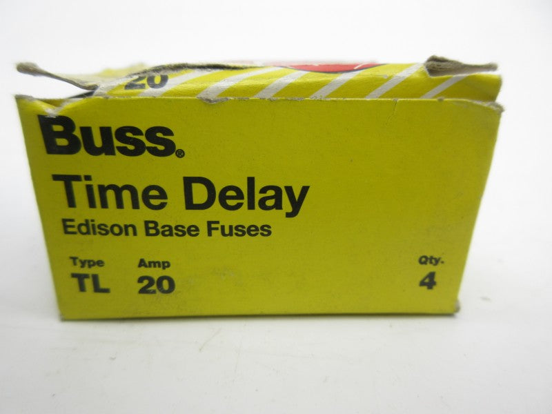 BUSSMANN TL20 125VAC 20A (PKG OF 4) (YL/RD) NSMP