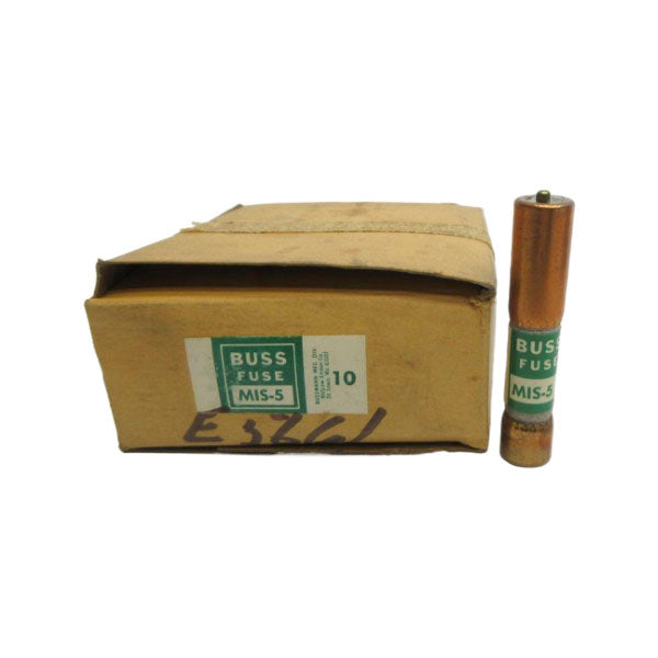 BUSSMANN MIS-5 5A (PKG OF 10) (BR/GR) NSMP