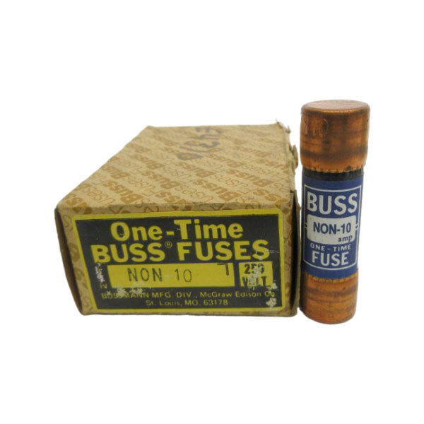 BUSSMANN NON-10 250VAC 10A (PKG OF 7) (BR/BL) NSMP