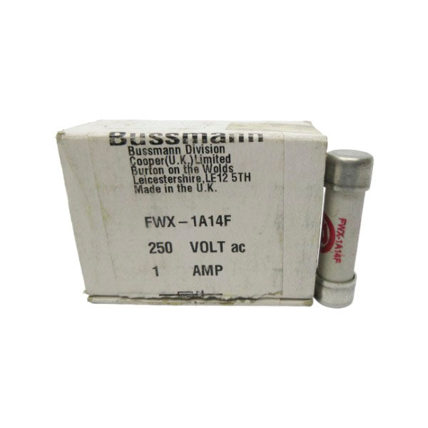 BUSSMANN FWX-1A14F 250VAC 1A (PKG OF 10) (WH/WH) NSMP