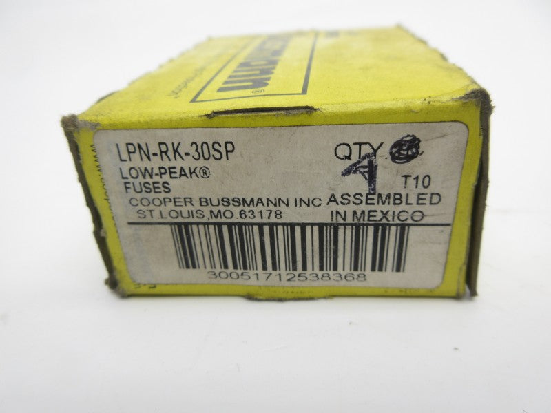 BUSSMANN LPN-RK-30SP 250VAC 30A (PKG OF 4) (YL/YL) NSMP