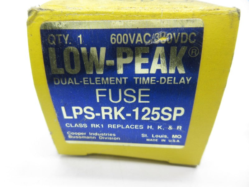 BUSSMANN LPS-RK-125SP 600VAC 125A (YL/YL) NSMP