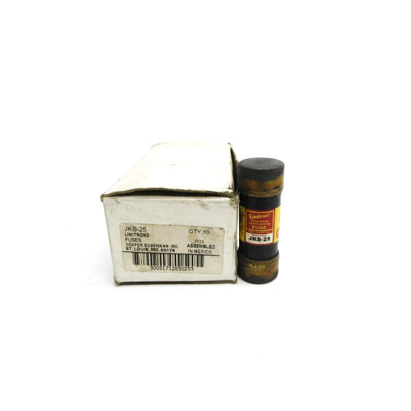 BUSSMANN JKS-25 600VAC 25A (PKG OF 10) (WH/RD) NSMP