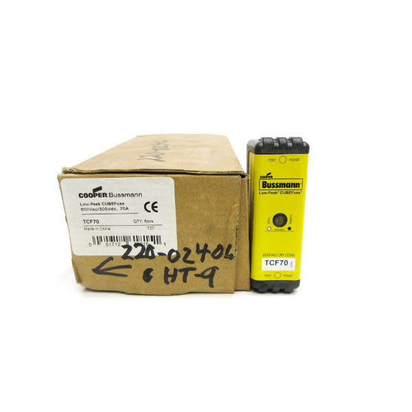 BUSSMANN TCF70 600VAC 70A (PKG OF 6) (BR/YL) NSMP