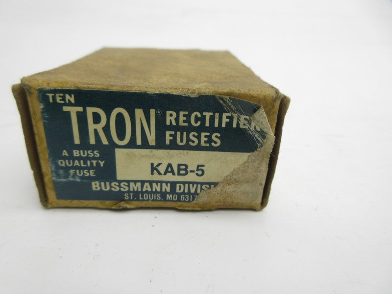 BUSSMANN KAB-5 250VAC 5A (PKG OF 10) (BR/BR) NSMP