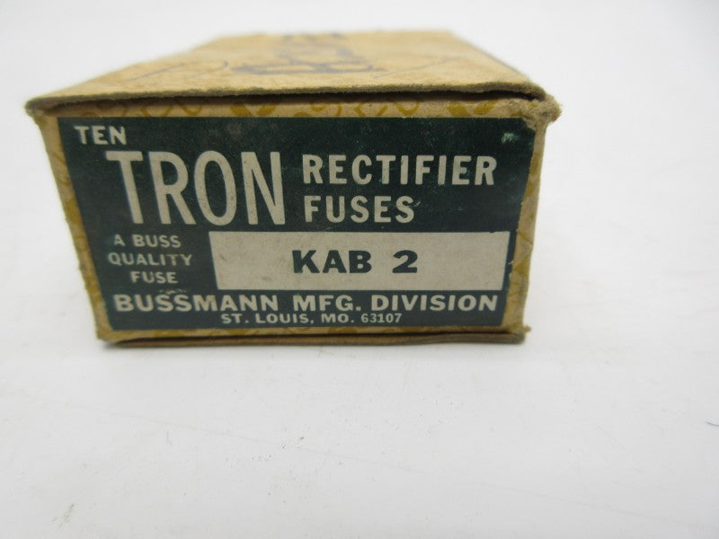 BUSSMANN KAB2 250VAC 2A (PKG OF 10) (BR/BR) NSMP