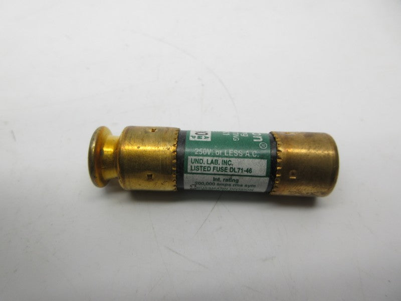 BUSSMANN KTN-R-10 250VAC 10A (PKG OF 6) (WH/GR) NSMP