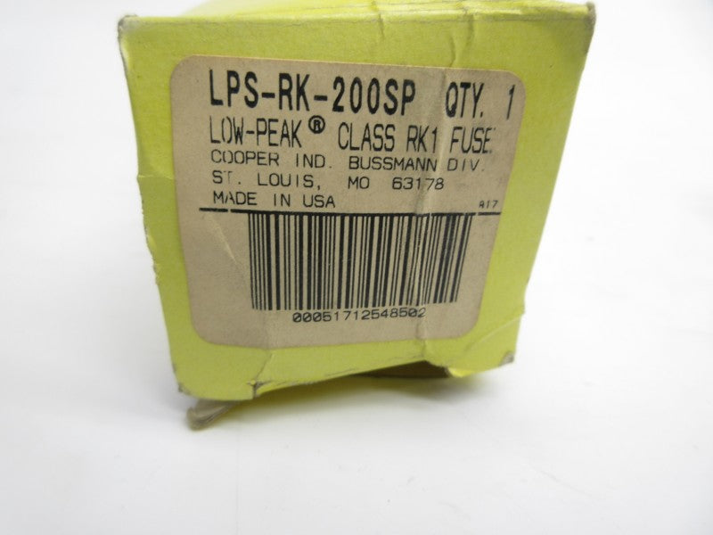 BUSSMANN LPS-RK-200SP 600VAC 200A (LONG) (YL/YL) NSMP