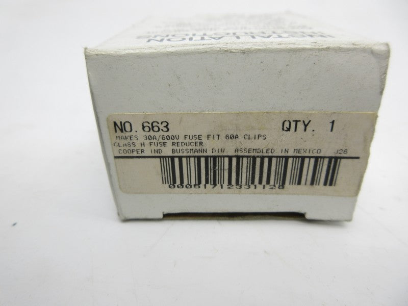 BUSSMANN 663 600VAC 30A (WHITE) NSMP
