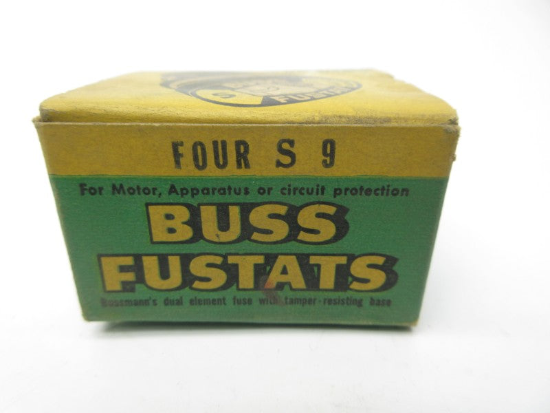 BUSSMANN S9 125VAC 9A (PKG OF 4) (GR/BL) NSMP