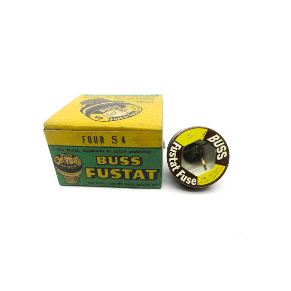 BUSSMANN S4 125VAC 4A (PKG OF 4) (GR/BR) NSMP