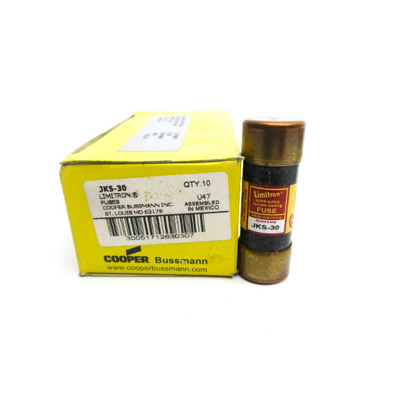 BUSSMANN JKS-30 600VAC 30A (PKG OF 10) (YL/PK) NSMP