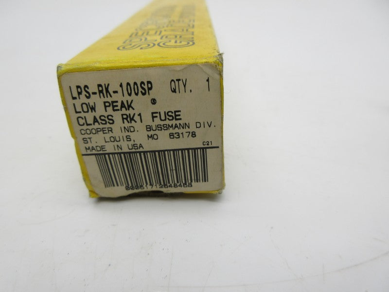 BUSSMANN LPS-RK-100SP 600VAC 100A (LONG) (YL/YL) NSMP