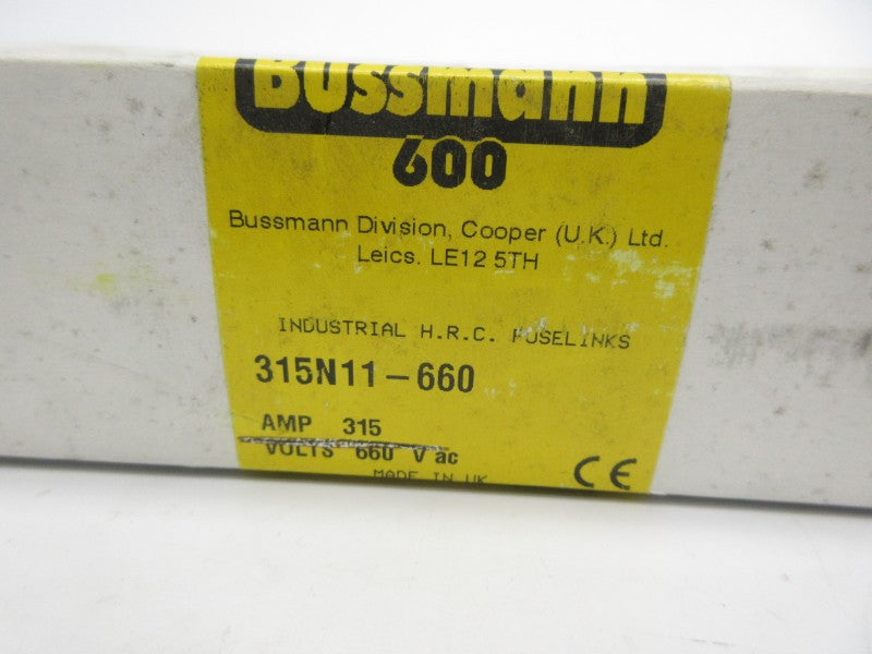 BUSSMANN 315N11-660 660VAC 315A (WH/WH) NSMP