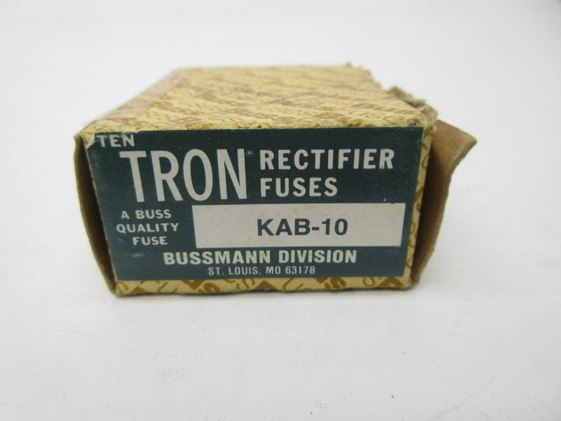 BUSSMANN KAB-10 250VAC 10A (PKG OF 10) (BR/PK) NSMP