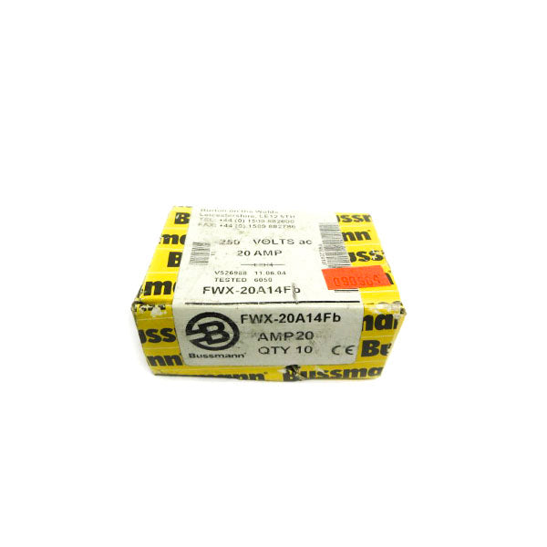 BUSSMANN FWX-20A14FB 250VAC 20A (PKG OF 10) (YELLOW) NSFS