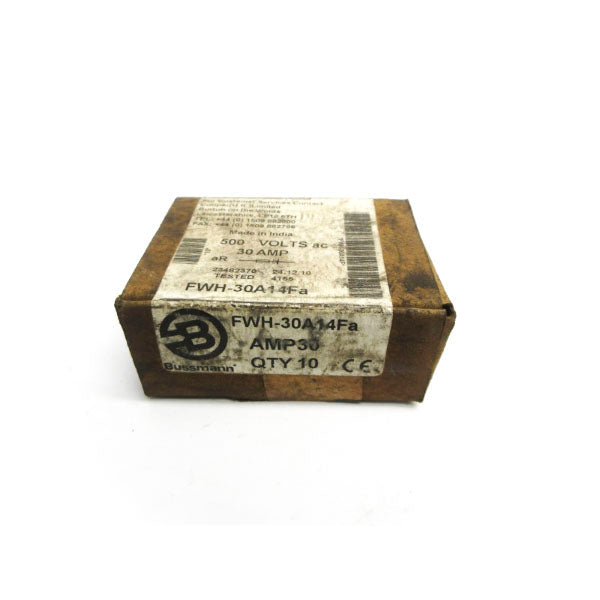 BUSSMANN FWH-30A14FA 500VAC 30A (PKG OF 10) (BROWN) NSFS