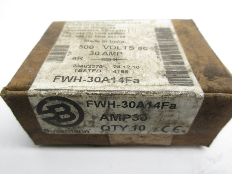 BUSSMANN FWH-30A14FA 500VAC 30A (PKG OF 10) (BROWN) NSFS