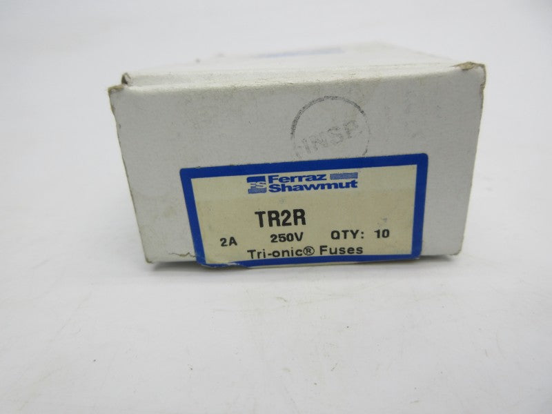 FERRAZ SHAWMUT TR2R 250VAC 2A (PKG OF 10) (WH/PK) NSMP