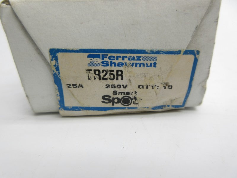 FERRAZ SHAWMUT TR25R 250VAC 25A (PKG OF 10) (WH/PK) NSMP