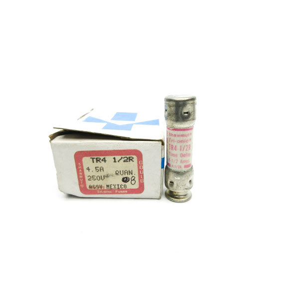 GOULD SHAWMUT TR4-1/2R 250VAC 4-1/2A (PKG OF 8) (WH/PK) NSMP