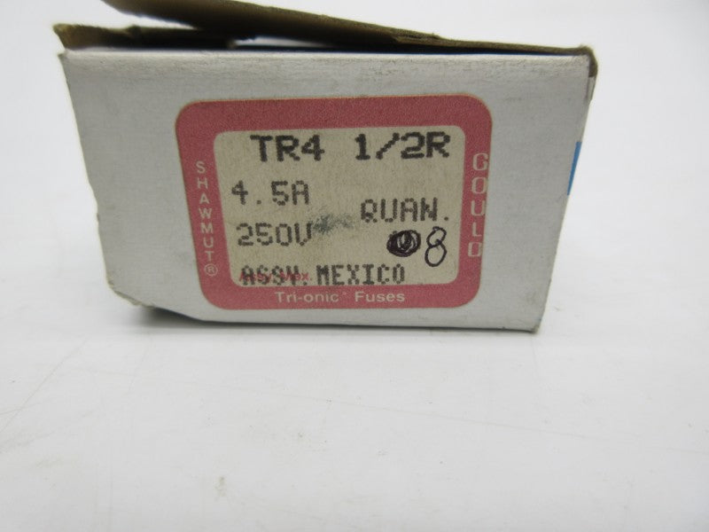 GOULD SHAWMUT TR4-1/2R 250VAC 4-1/2A (PKG OF 8) (WH/PK) NSMP