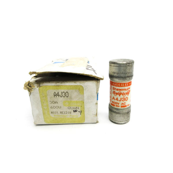 GOULD SHAWMUT A4J30 600VAC 30A (PKG OF 4) (WH/OR) NSMP
