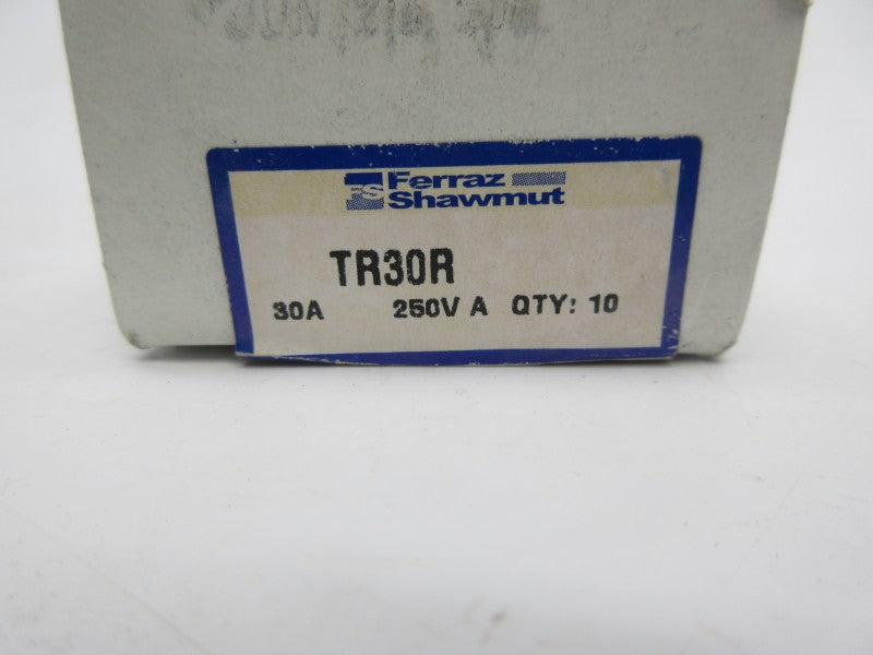 FERRAZ SHAWMUT TR30R 250VAC 30A (PKG OF 10) (WHITE) NSFS