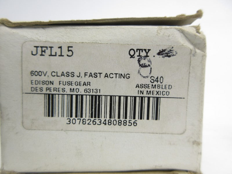 EDISON JFL15 600VAC 15A (PKG OF 8) NSMP