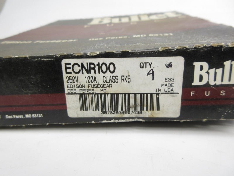 EDISON ECNR100 250VAC 100A (PKG OF 4) NSMP