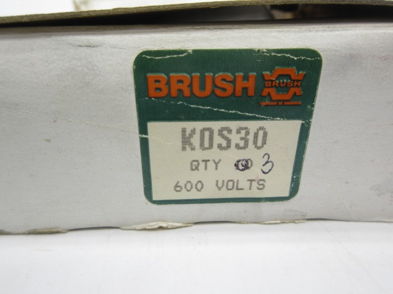 BRUSH KOS30 600VAC 30A (PKG OF 3) NSMP