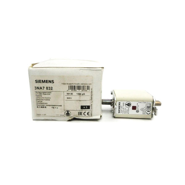SIEMENS 3NA7832 500V 125A (PKG OF 3) NSMP