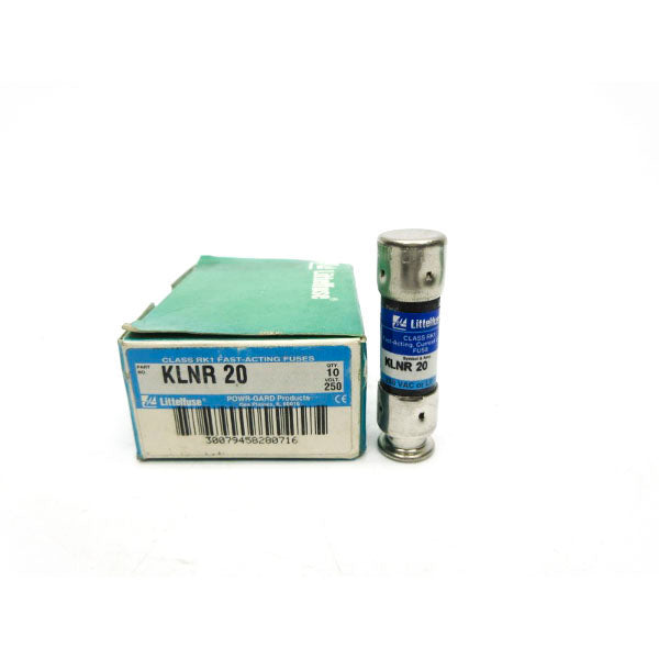 LITTELFUSE KLNR20 250VAC 20A (PKG OF 10) (GR/BL) NSMP