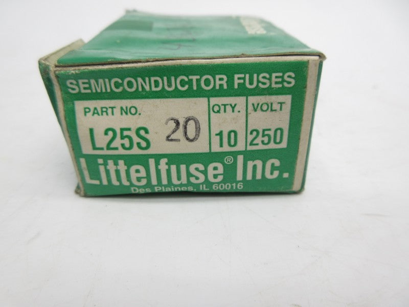 LITTELFUSE L25S20 250VAC 20A (PKG OF 10) (GR/PU) NSMP