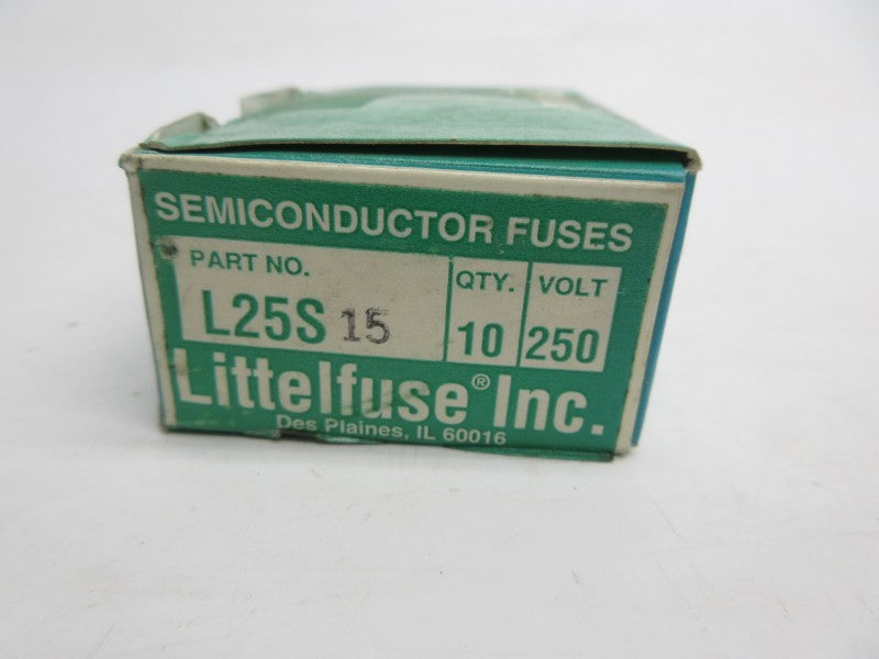 LITTELFUSE L25S15 250VAC 15A (PKG OF 10) (GR/PU) NSMP
