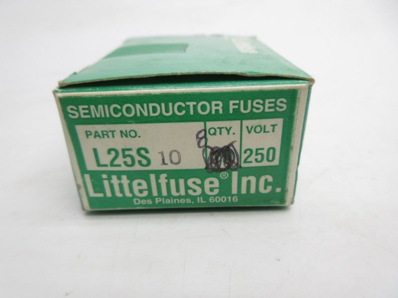 LITTELFUSE L25S10 250VAC 10A (PKG OF 8) (GR/PU) NSMP