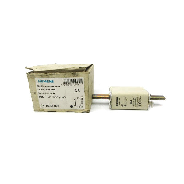 SIEMENS 3NA3022 500VAC 63A (PKG OF 3) NSMP
