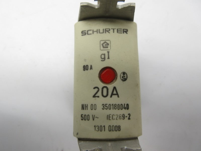 SCHURTER NH00 1301.0008 500V 20A NSNP