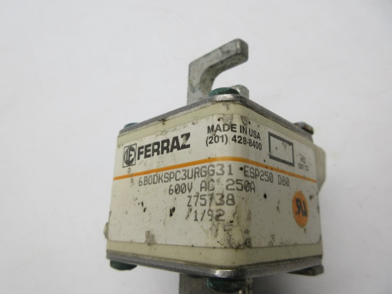FERRAZ SHAWMUT 6BODKSPC3URGG31 600VAC 250A NSNP