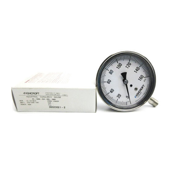 ASHCROFT 35-1009-SW-02L-160# 0-160PSI 3-1/2" NSMP