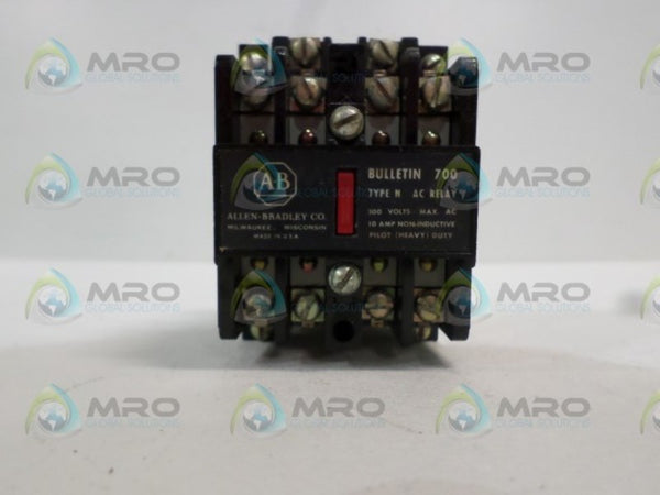 ALLEN BRADLEY 700-NT200A1 SER. B AC RELAY UNMP