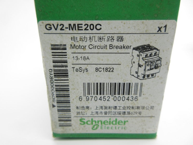 SCHNEIDER ELECTRIC GV2-ME20C 13-18A NSMP