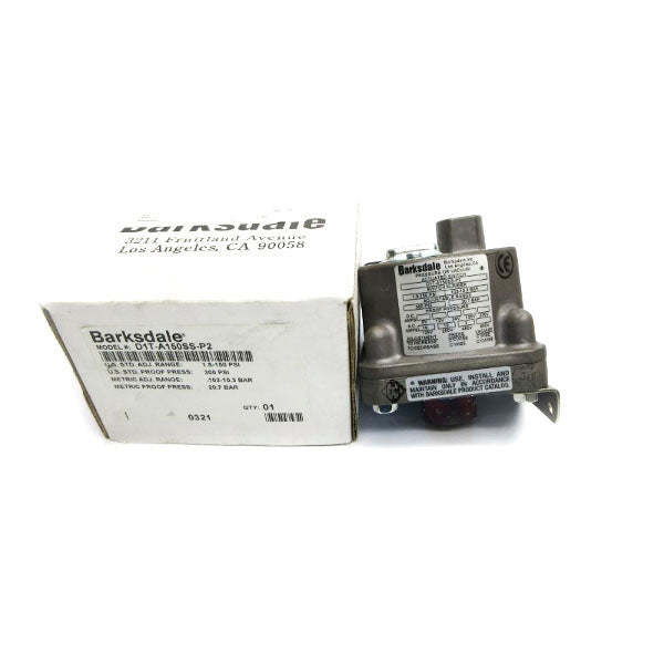 BARKSDALE D1T-A150SS-P2 480VAC 3A 1.5-150PSI NSMP