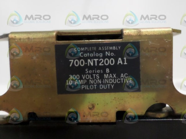 ALLEN BRADLEY 700-NT200A1 SER. B AC RELAY UNMP