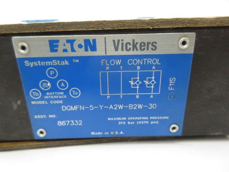 EATON DGMFN5YA2WB2W30 867332 4570PSI NSNP