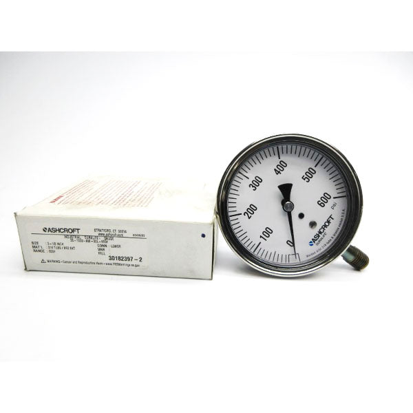 ASHCROFT 35-1009-AW-02L-600# 0-600PSI 3-1/2" NSMP