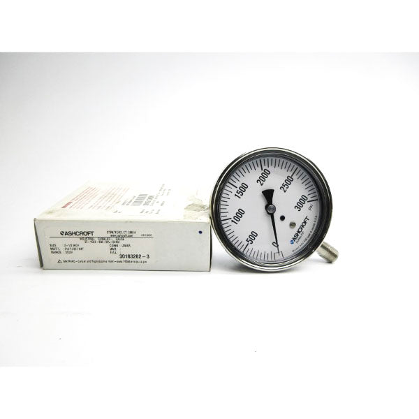 ASHCROFT 35-1009-SW-02L-3000# 0-3000PSI 3-1/2" NSMP