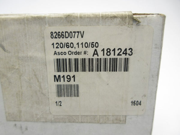 ASCO 8266D077V 110/120V 1/2" NSFS