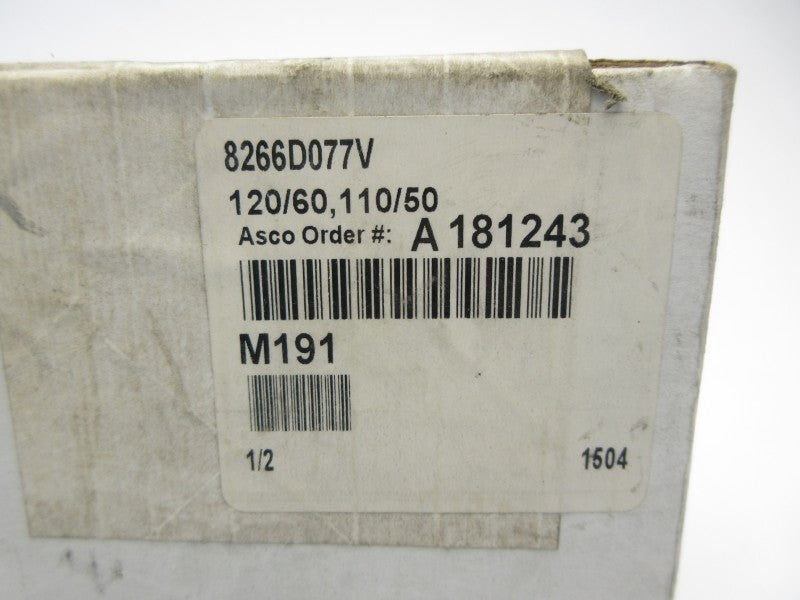 ASCO 8266D077V 110/120V 1/2" NSFS