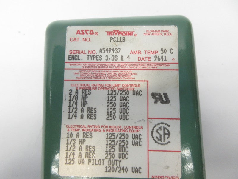 ASCO PC11B 120/250VAC 2A NSNP